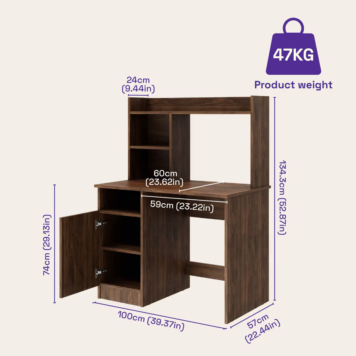 Sage Study Table practical table designed for study