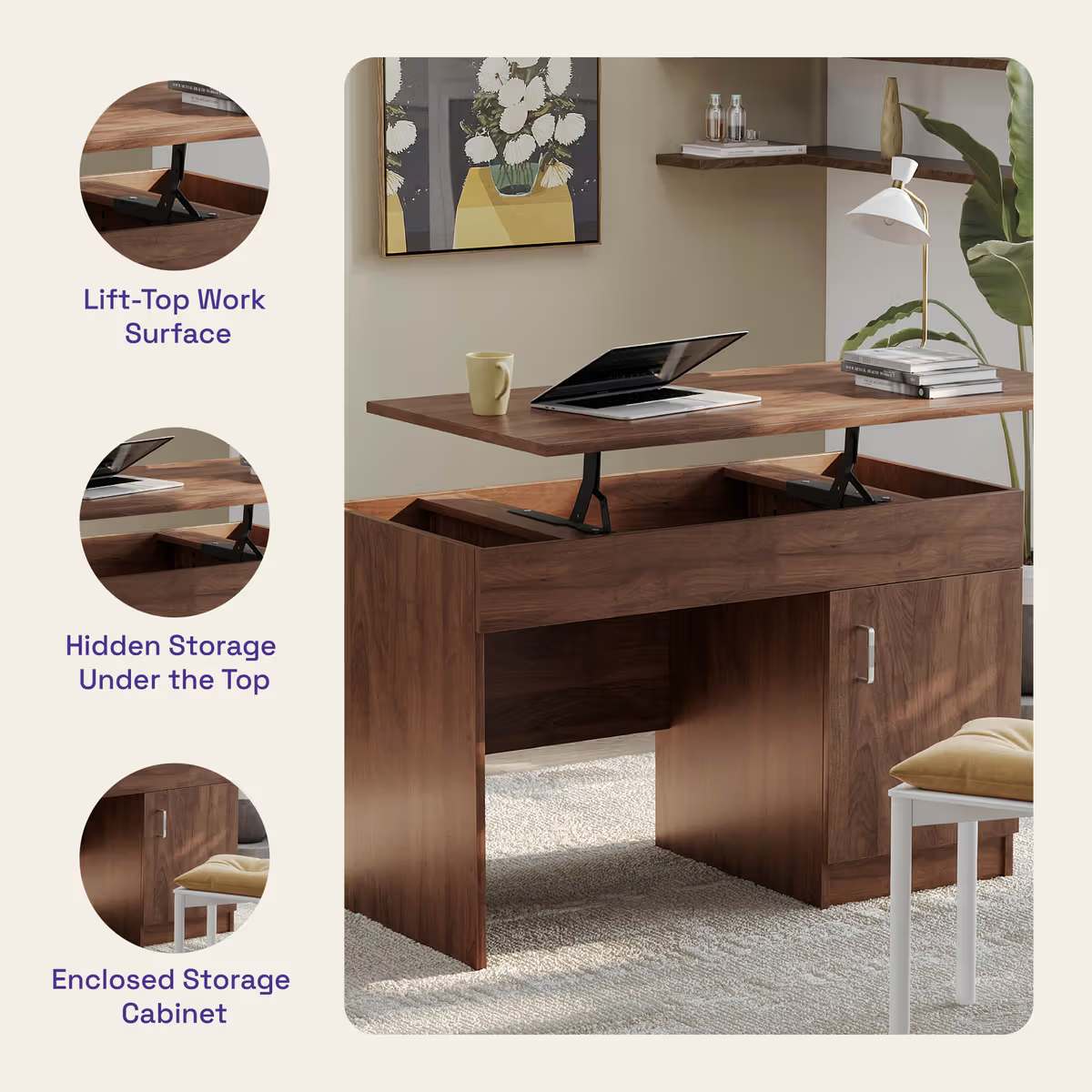 Parallax Study Table 6 Years Warranty - hover
