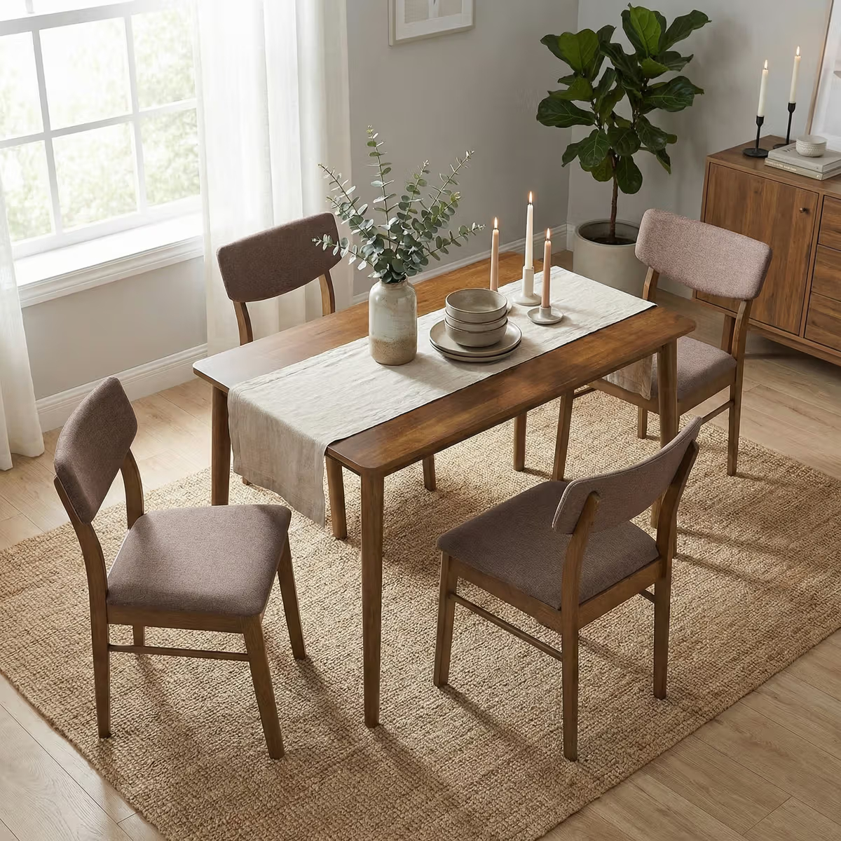 Turrka 4 Seater Dining Set 5 Years Warranty - hover
