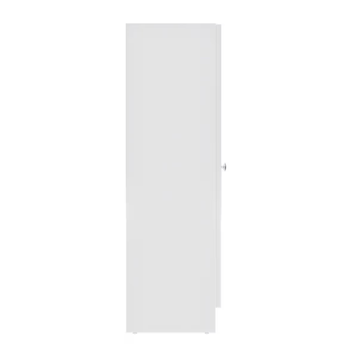 3-Big Shelves Bookshelf - Wood Shutter - White carcass