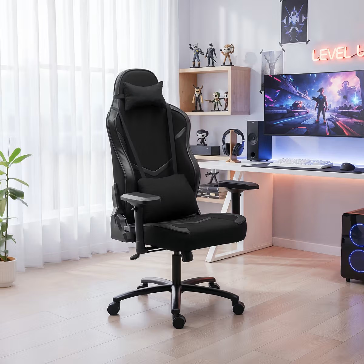 Gaming Back Knee Tilting 4D Armrest class 4 Gaslift