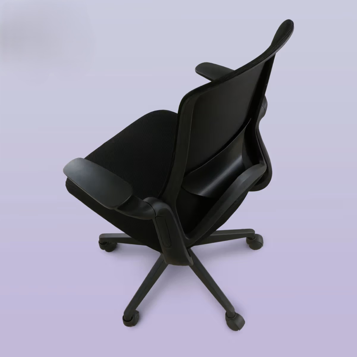 MidBack Ergonomic Office Chair | Black and Black