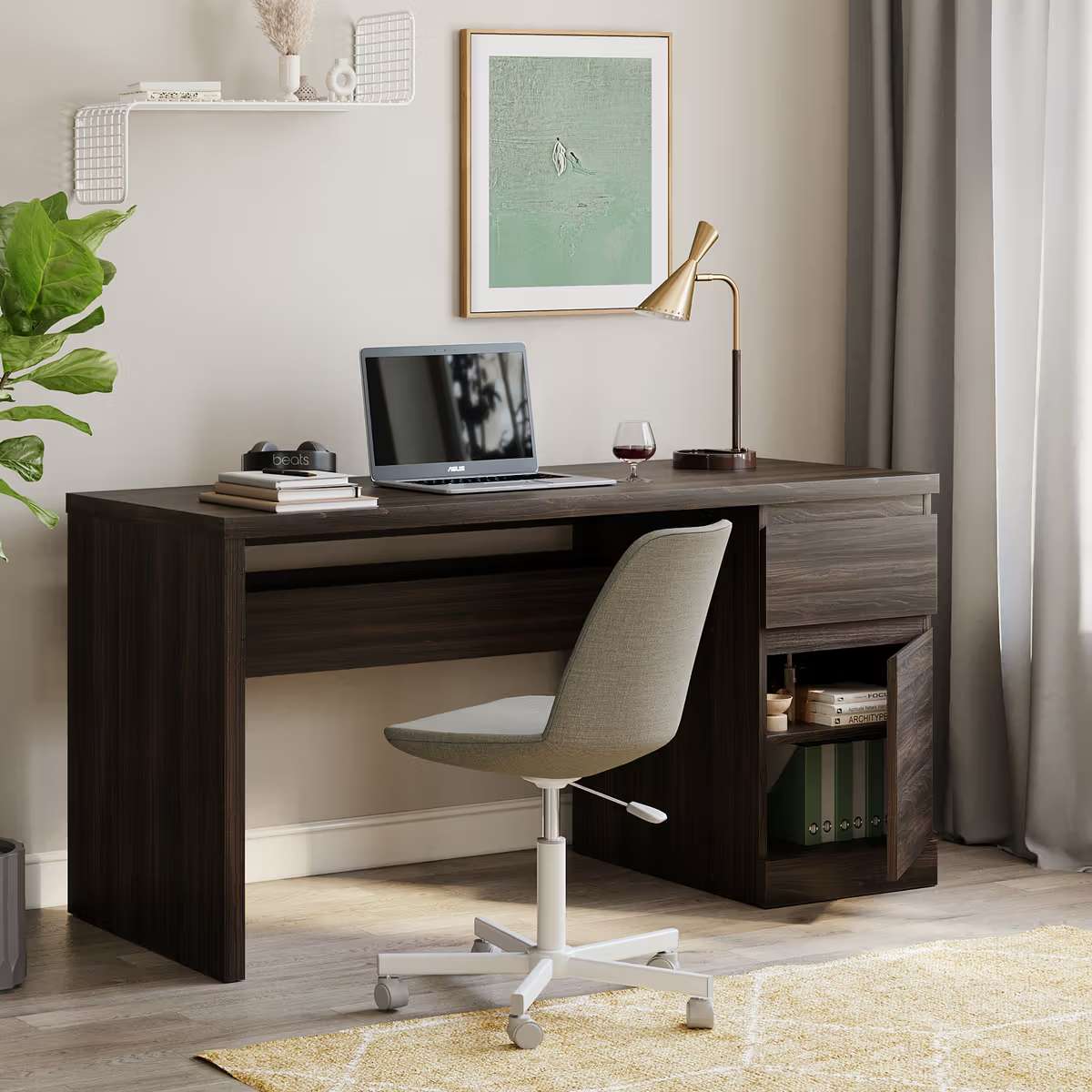 Camus Study Table- Wyoming Maple 6 Years Warranty
