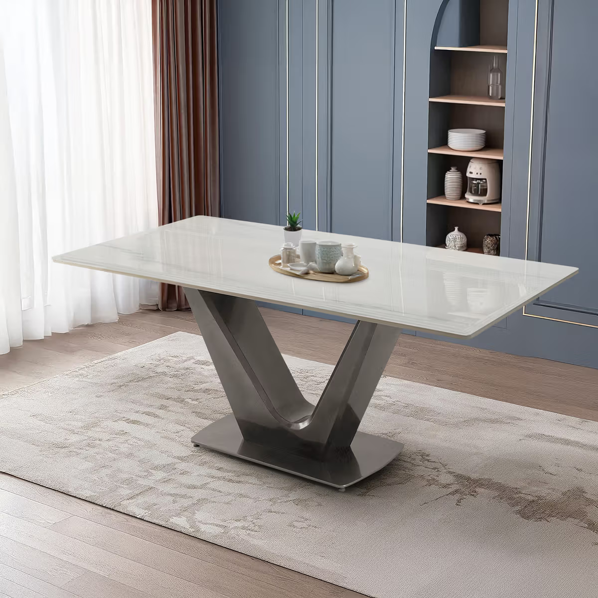 Bagna Dining Table - 6 Seater 5 Years Warranty
